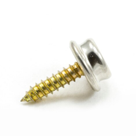 [230715] DOT® Durable™ Screw Stud #93-XX-103627-1A 5/8" Nickel-Plated Brass / Steel Screw (100 pack)