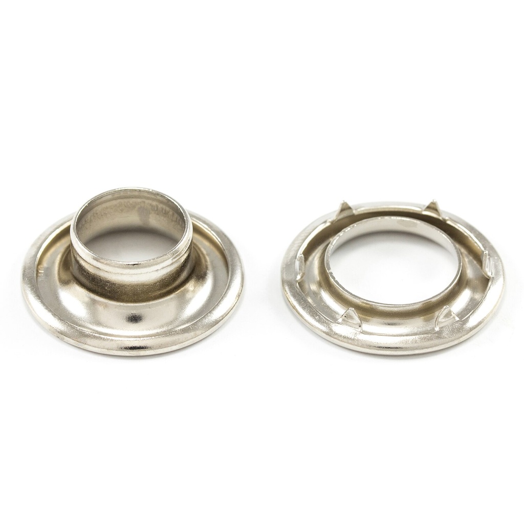 [234429] DOT® Rolled Rim Grommet with Spur Washer 7/16" Nickel #2 (144 pack)