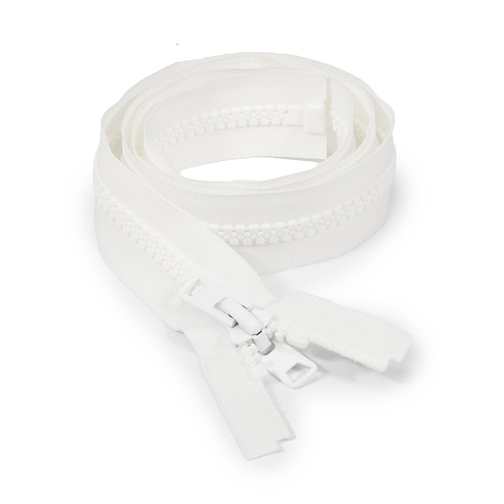 [281322] YKK® VISLON® #10 Blanco Separabla Autobloqueante de 1.82 mts de largo