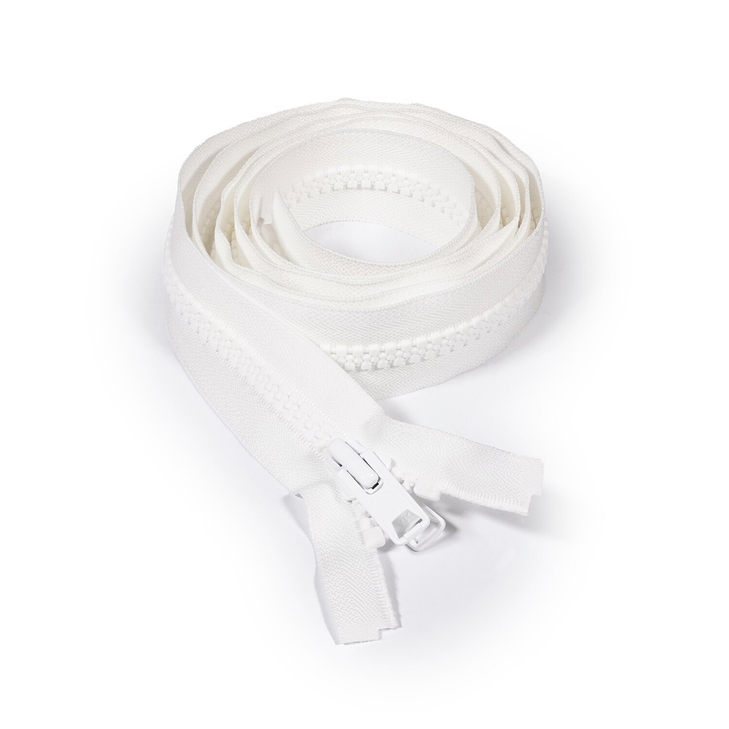 [281323] YKK® VISLON® #10 Blanco Separabla Autobloqueante de 2.13 mts de largo