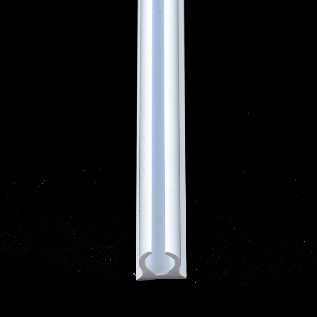 [578017] Trivantage Flex-A-Rail II Vinil UVR 7'6" Blanco PVC Guía #90-2-W