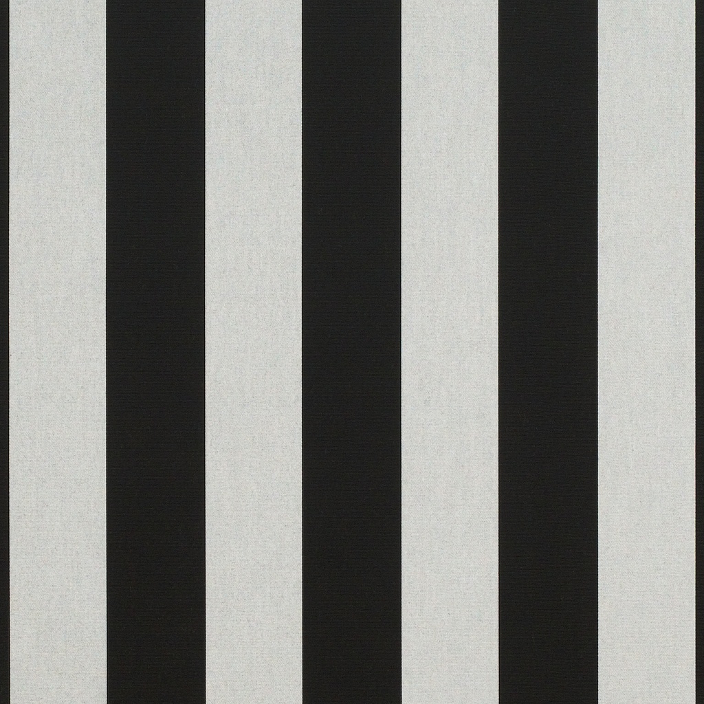 Sunbrella 46" 5704-0000 Beaufort Black/White 6-Bar