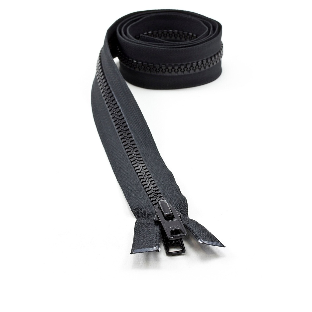 [296131] YKK® VISLON®  #10 Negro de 1.21 mts de largo
