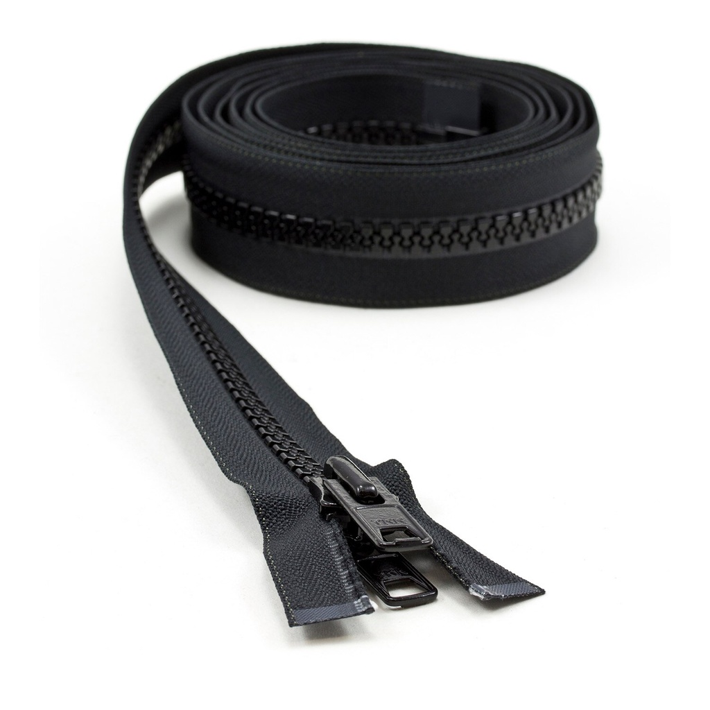 [296146] YKK® VISLON®  #10 Negro de  2.03 mts de largo